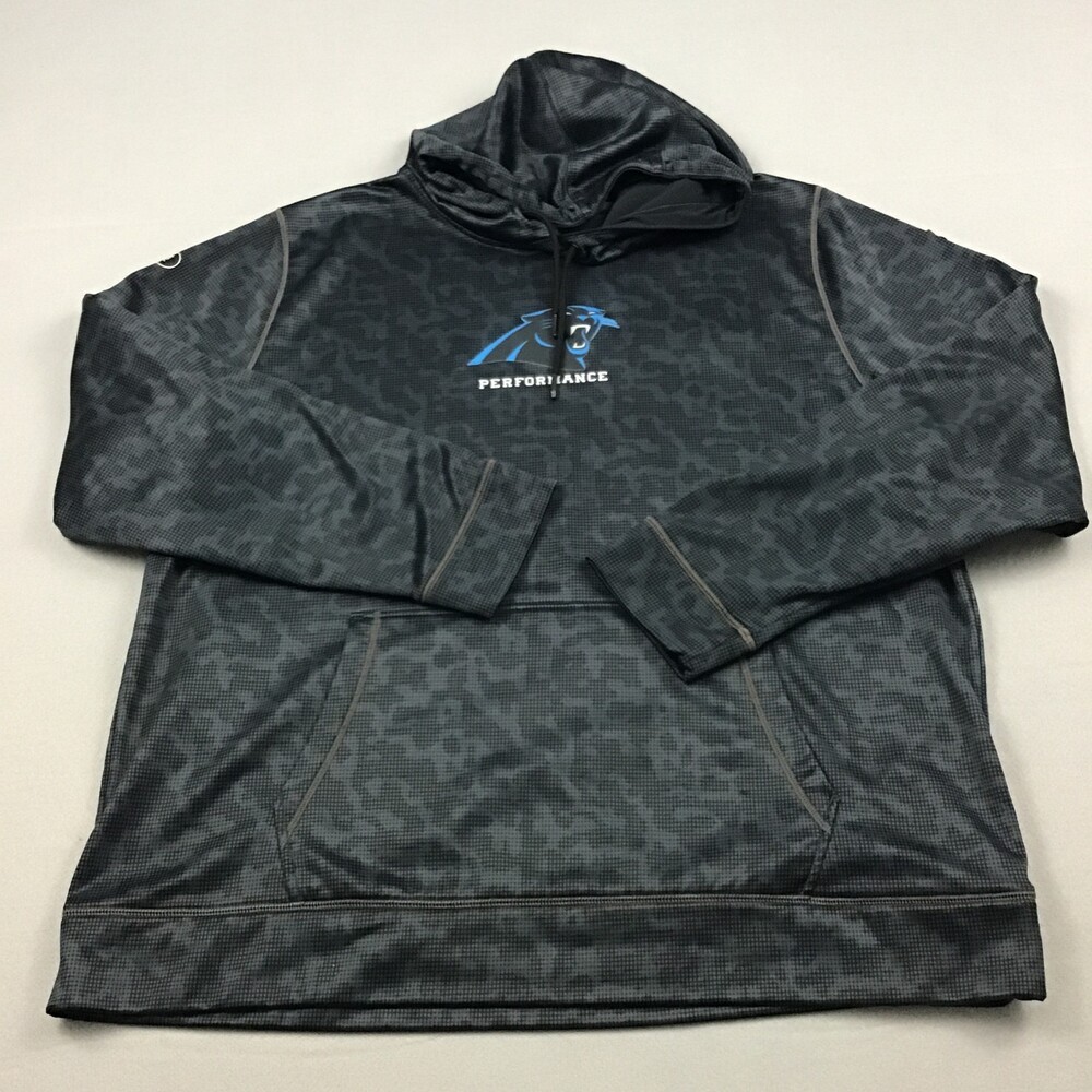 Carolina Panthers Hoodie Men 2XL Black Camo Under Armour Combine Performance XXL